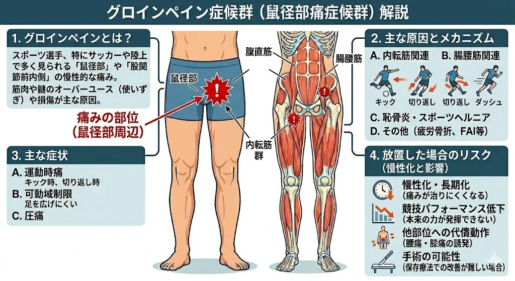 【スポーツ障害 グロインペイン 整骨院】グロインペイン(鼠径部痛症候群)について